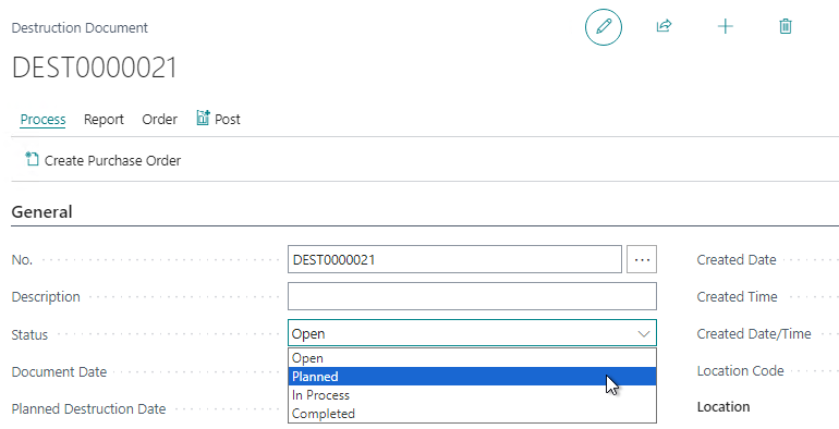 Schedule the destruction in BioTrack